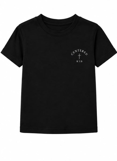 Big Heart, Little Faith Kids Tee Black